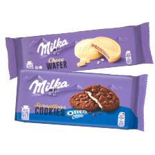 Milka choco wafer of Oreo sensations